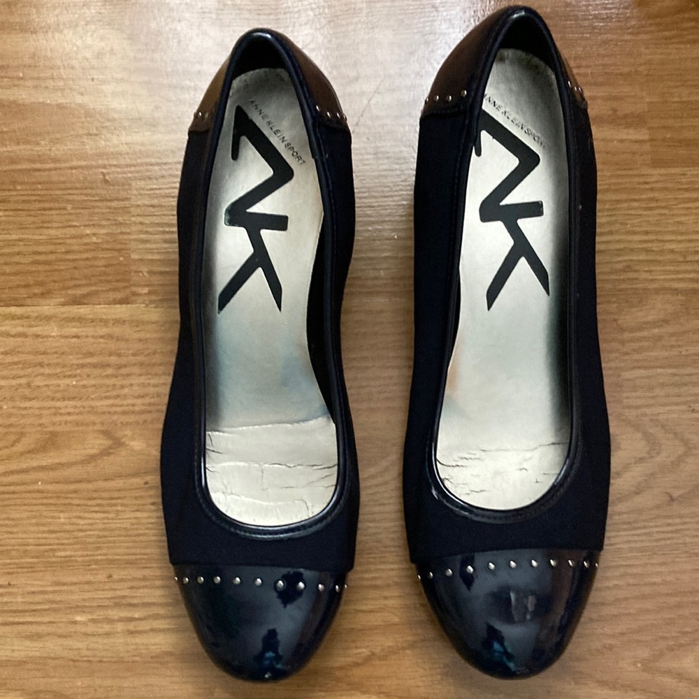 Ann Kline Sport Wedge Black Shoes. 11M.
